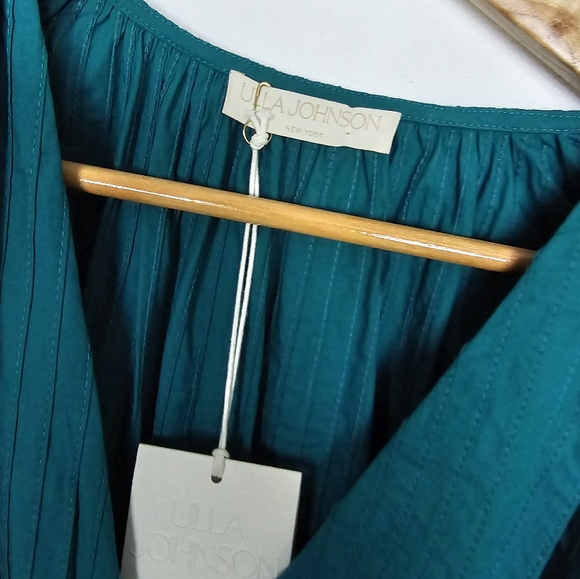 Ulla Johnson Camilla Mini Dress Teal Green Verdigris New With Tags Size 0 - Picture 10 of 10